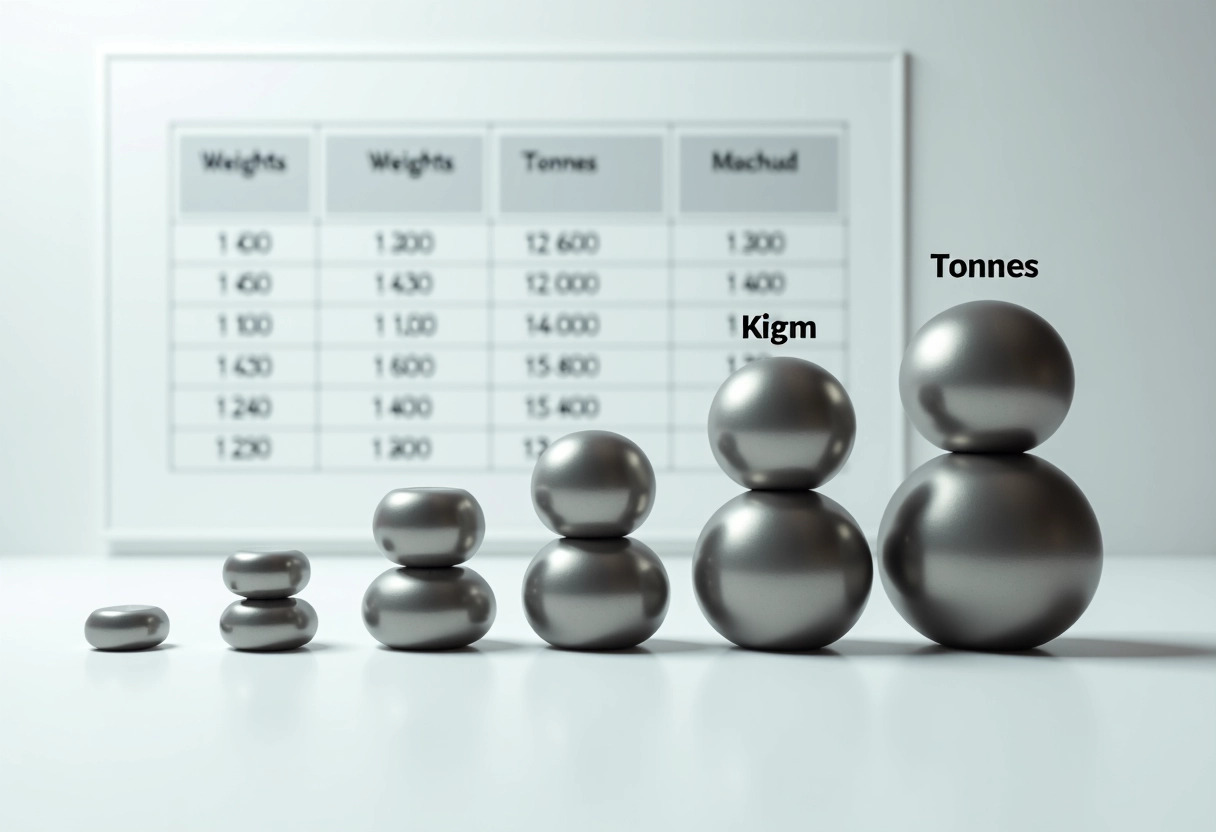 conversion kg tonnes